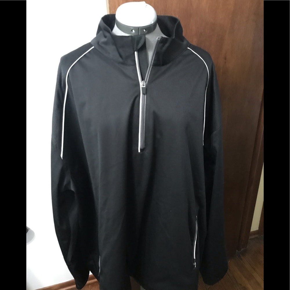 XXL ping overhead 1/2 zipper nylon jacket